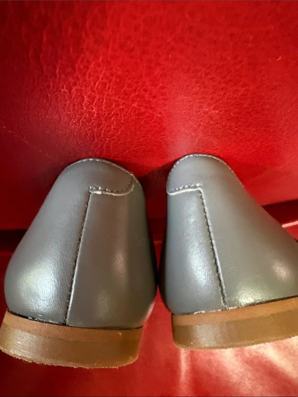 La Coqueta MaryJane leather Gray shoes sz 34